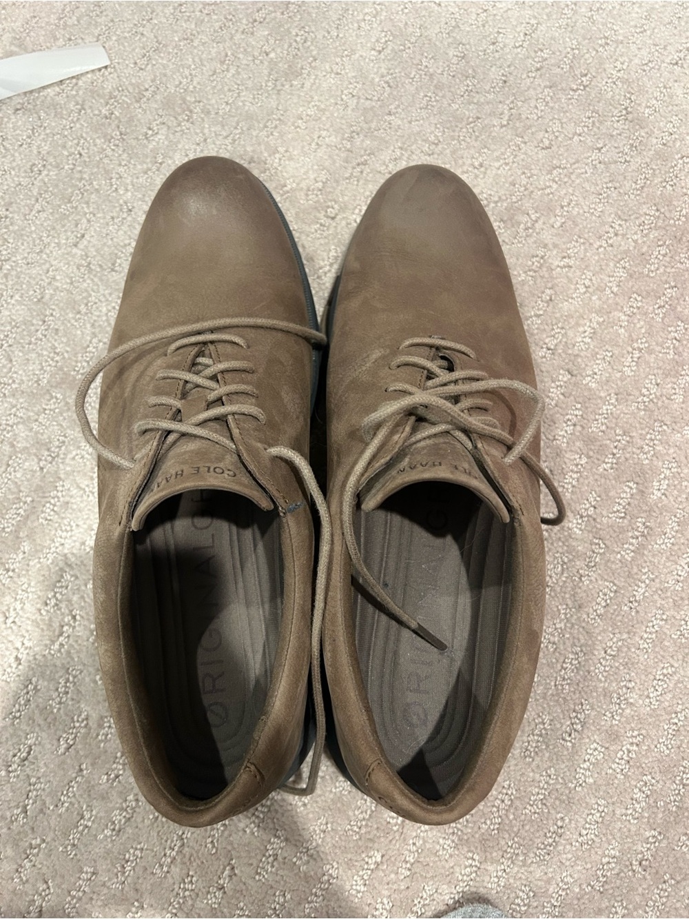 Cole Haan Brown Lace-Up Derby Shoes